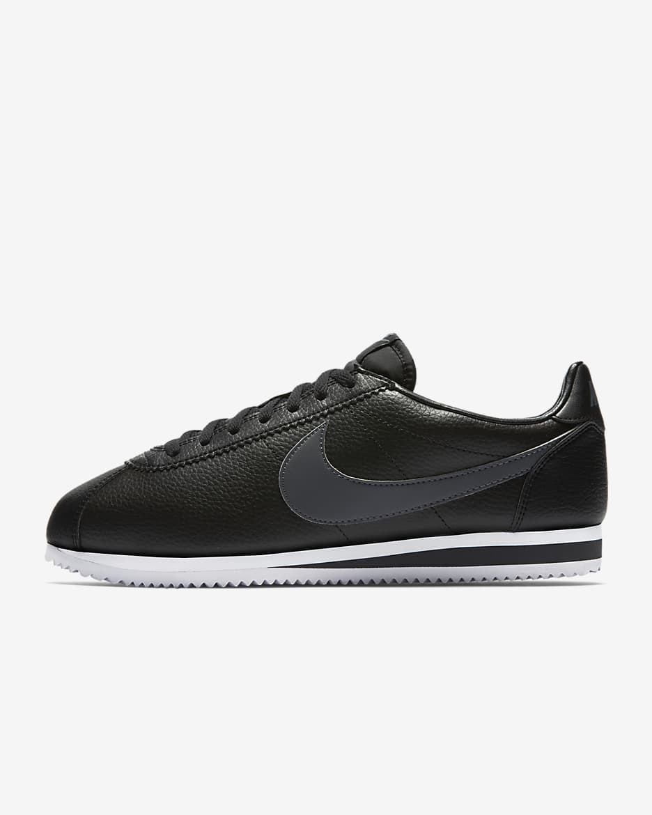 Nike cortez noir cuir hotsell